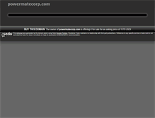 Tablet Screenshot of powermatecorp.com
